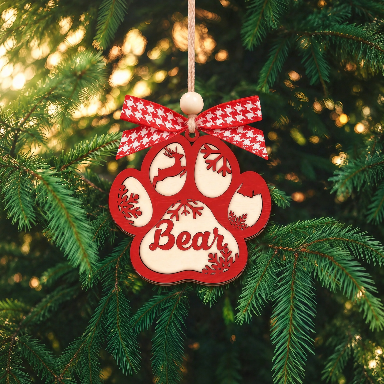 Personalized Pet Name Christmas Ornament
