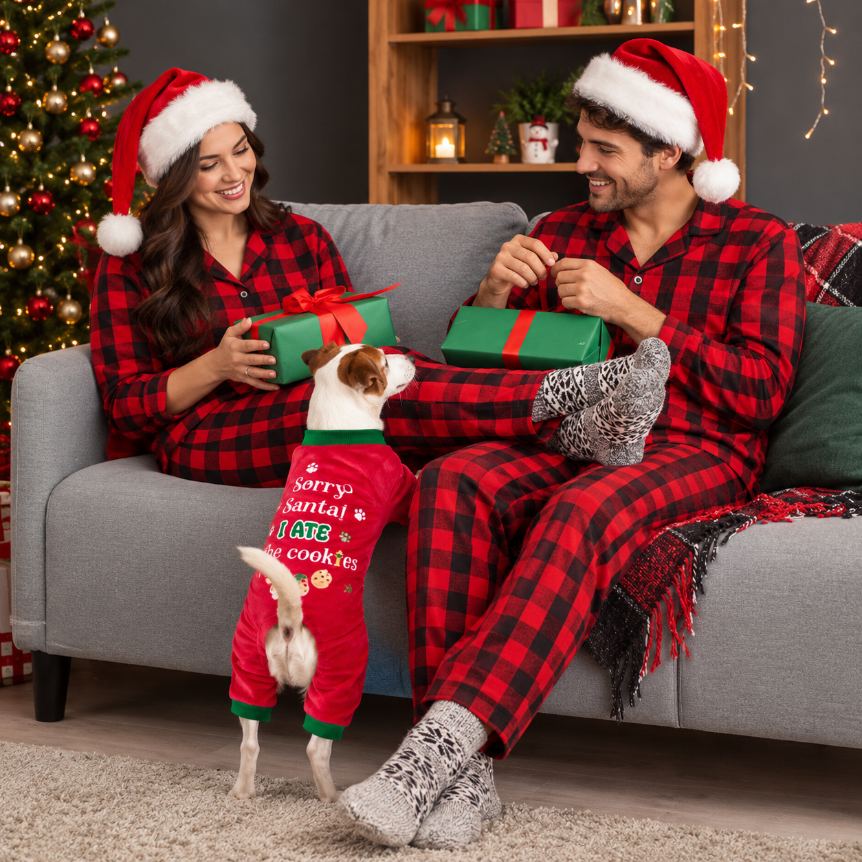 Dog Pajamas Onesie Soft Lightweight Winter Outfit with Comfortable Design