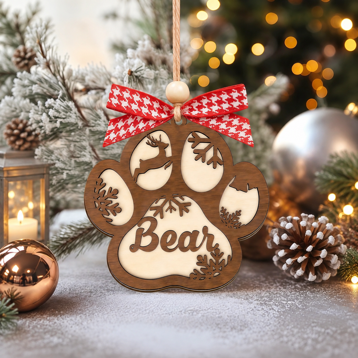 Personalized Pet Name Christmas Ornament