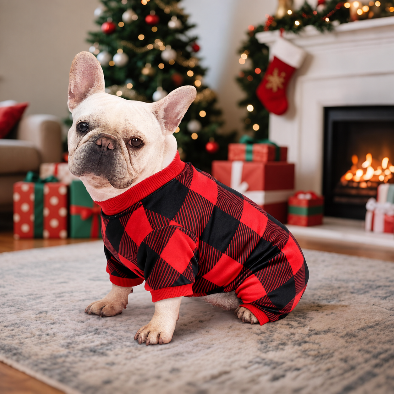 Dog Pajamas Onesie Soft Lightweight Winter Outfit with Comfortable Design