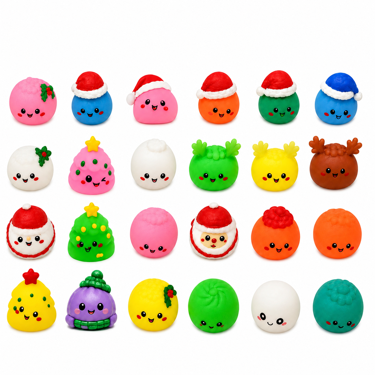 Christmas Squishies Advent Calendar 2026 Sensory Fidget Toy Set