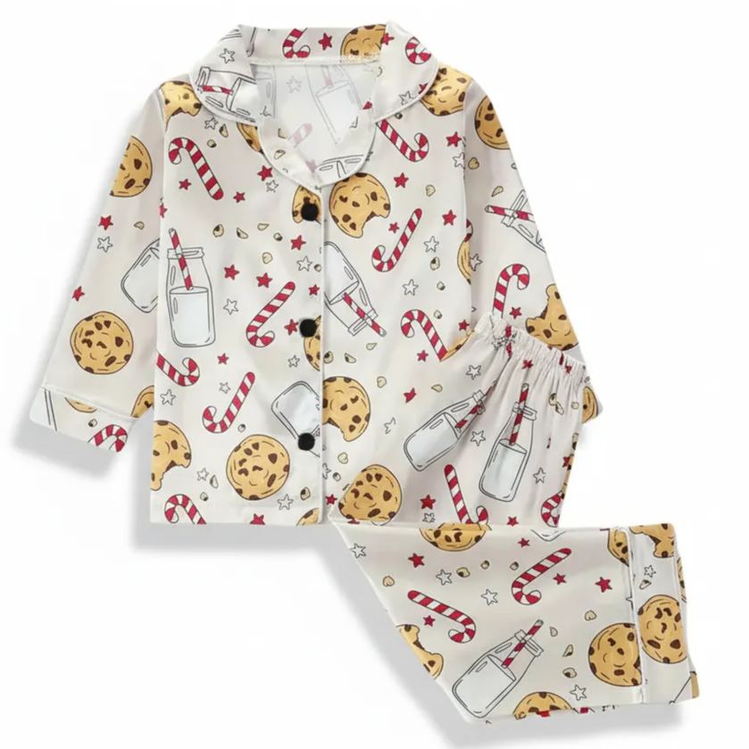 Christmas Thanksgiving Pumpkin Pattern Pajamas Set