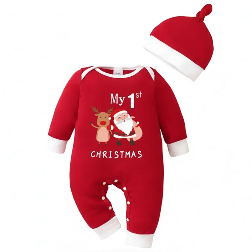 Baby Boys And Girls Christmas Onesie Romper