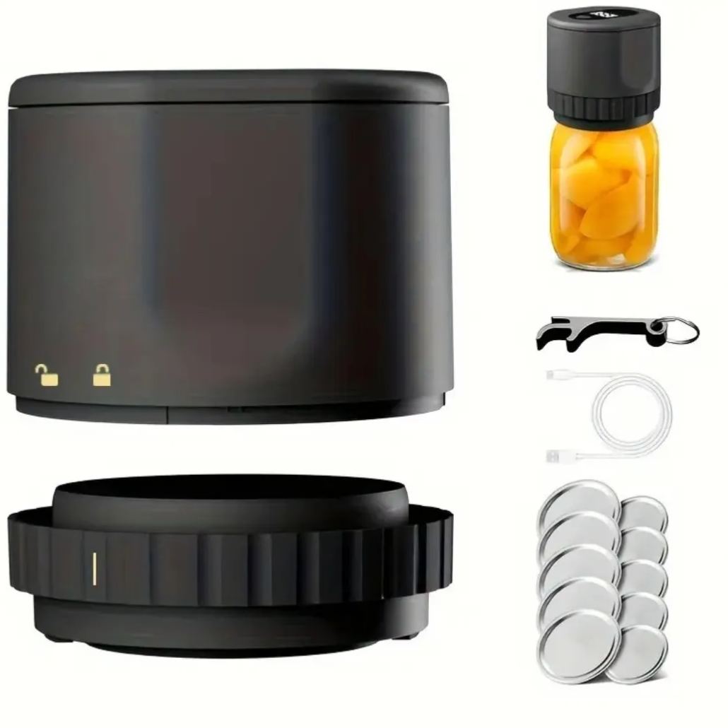 Electric Vacuum Sealer With Mason Jar Lids