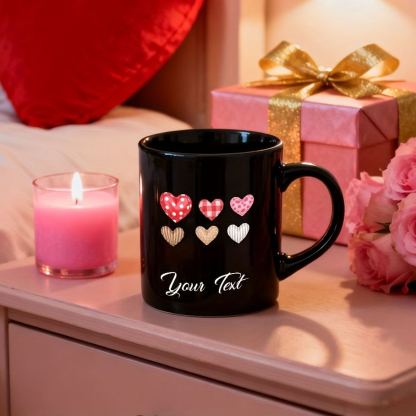 Valentine Themed Personalized Ceramic Mug With Message