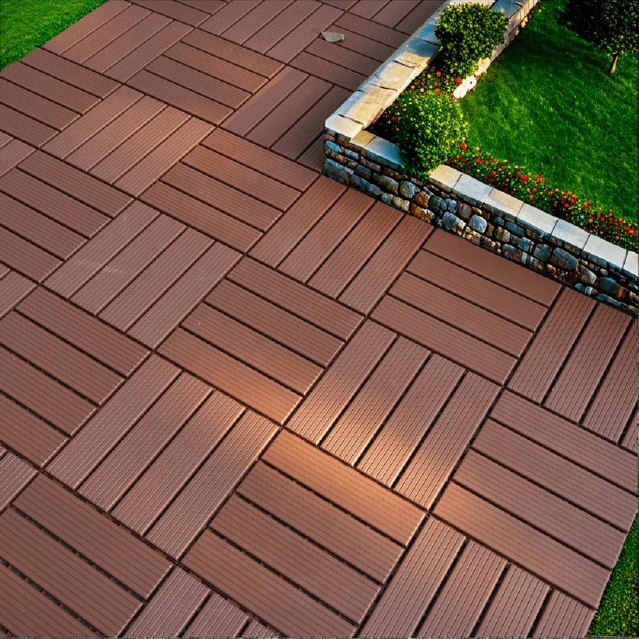 44 Pack Of Interlocking Patio Deck Tiles