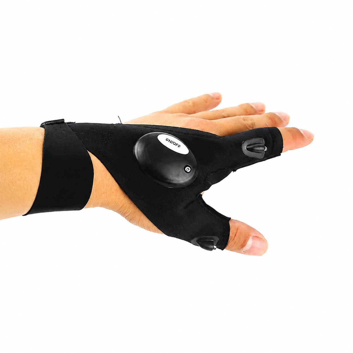 LED Flashlight Gloves For Camping Fishing And Night Tasks