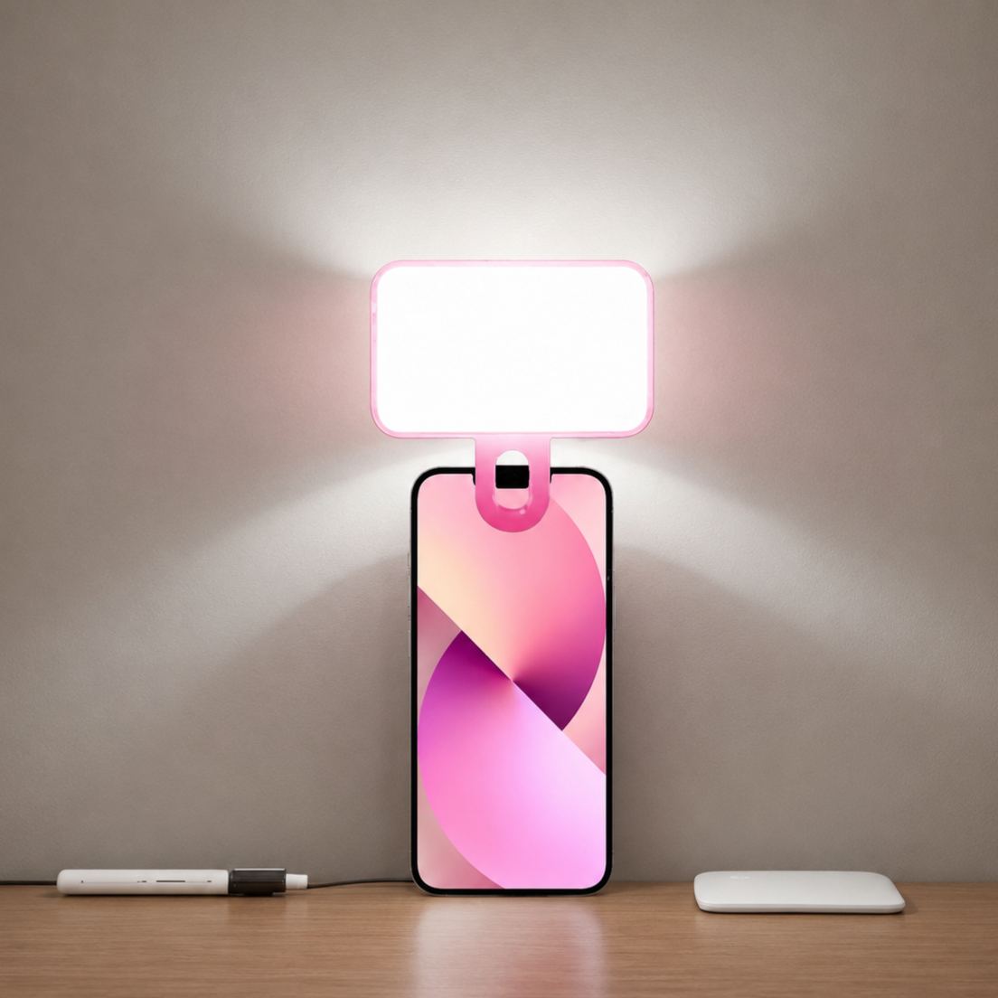 Rechargeable LED Selfie Light With 3 Lighting Modes