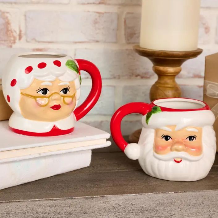Pack of 2 Christmas 20 Oz Santa Mugs