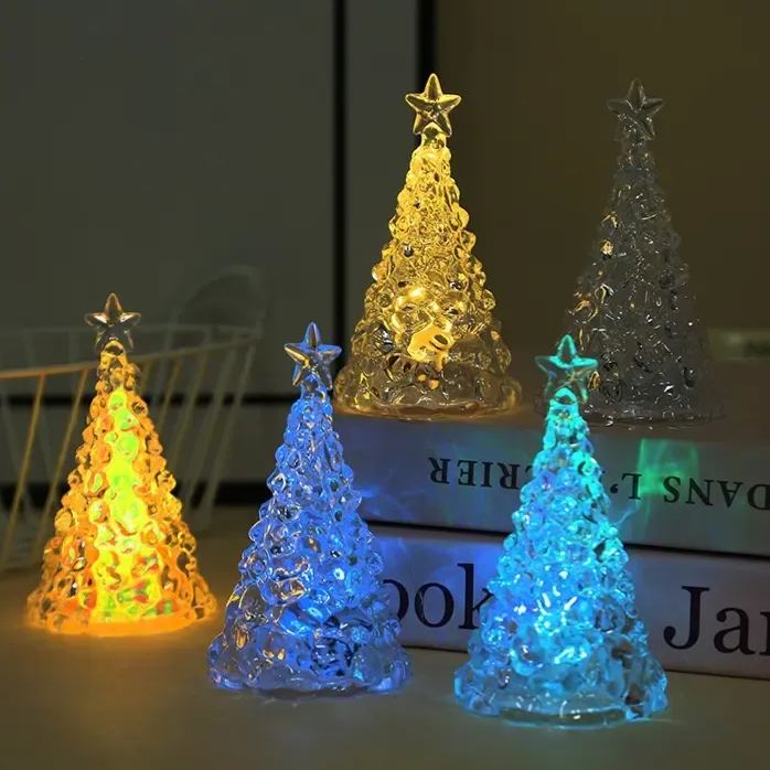 Christmas Star Tree Crystal Mini LED Festive Decor Lights