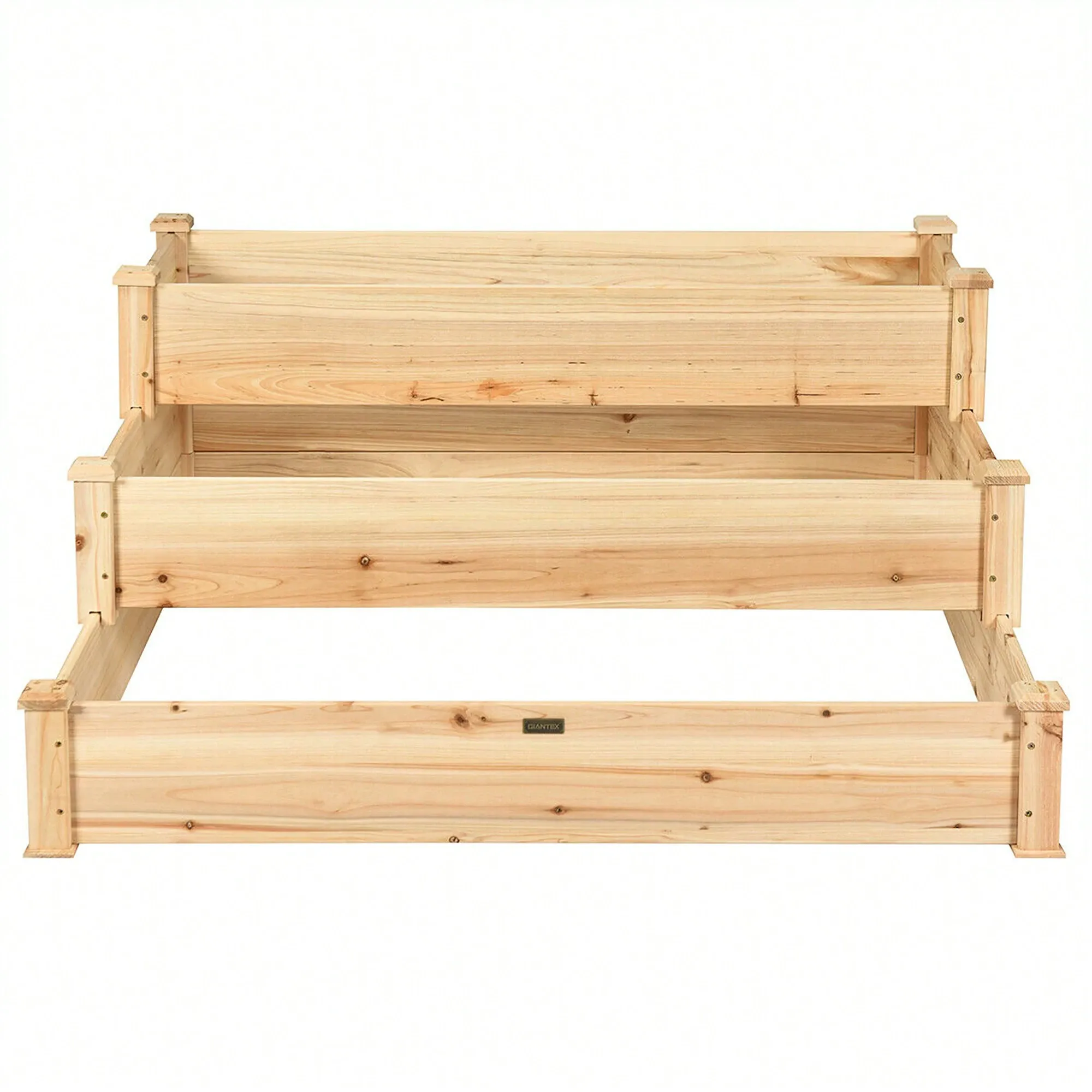 3 Tier Of Wooden Raised Garden Bed Elevated Planter Box