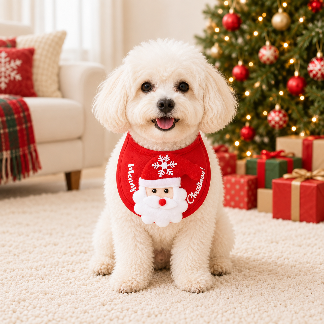 Christmas Pet Scarf Bib For Dogs And Cats