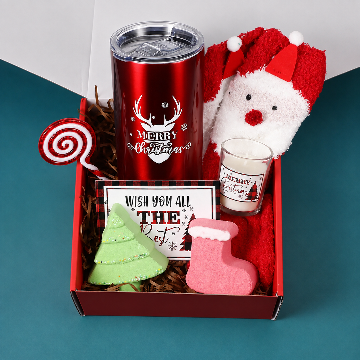 Christmas Gifts Set With Blanket And Coffee Mug