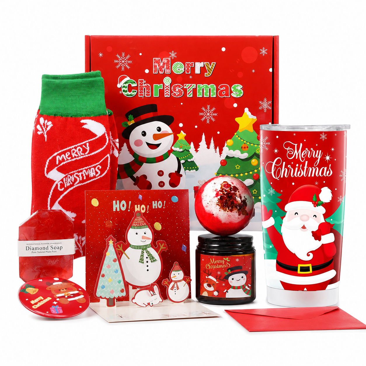 Christmas Gifts Set With Blanket And Coffee Mug