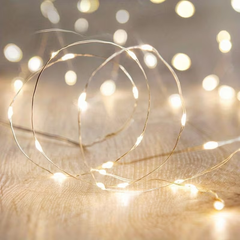 Battery Powered Micro LED String Lights For Christmas Decor