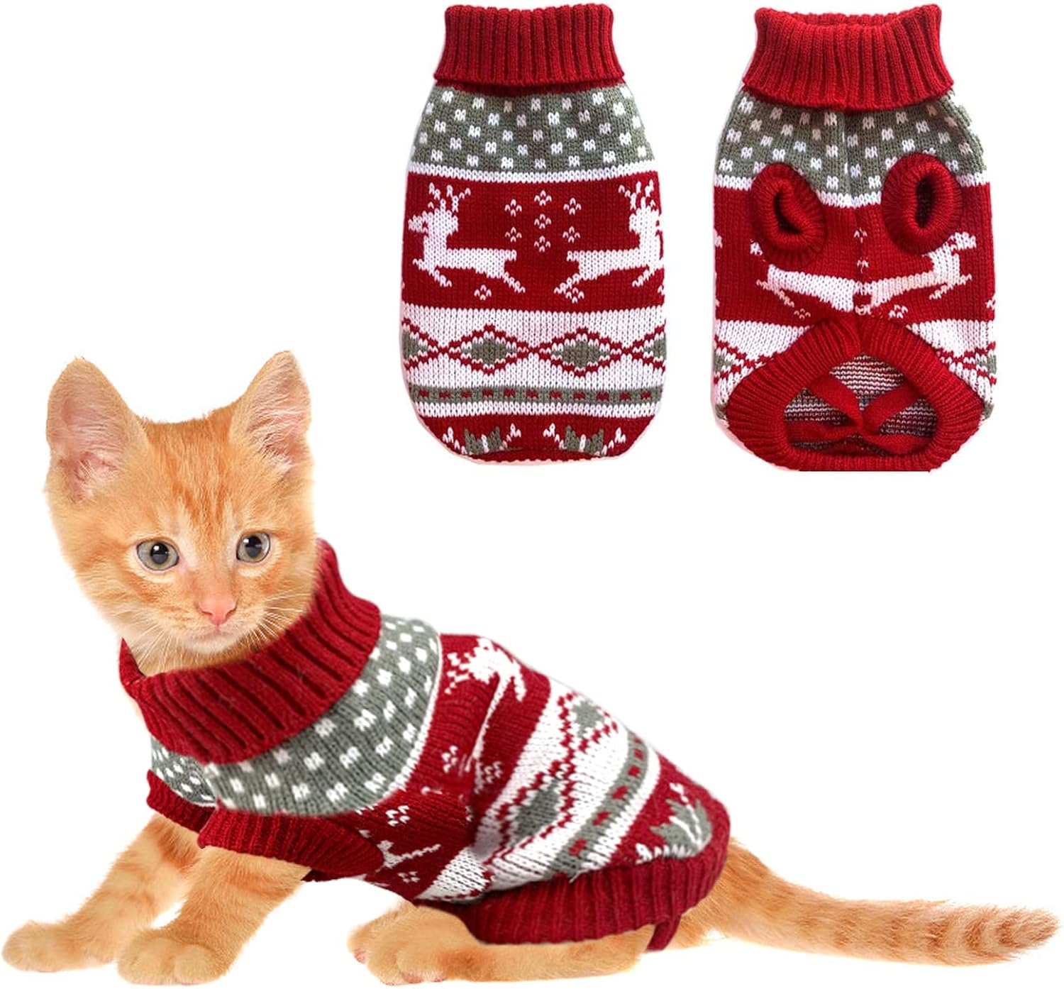 Christmas Themed Warm Sweater For Dog