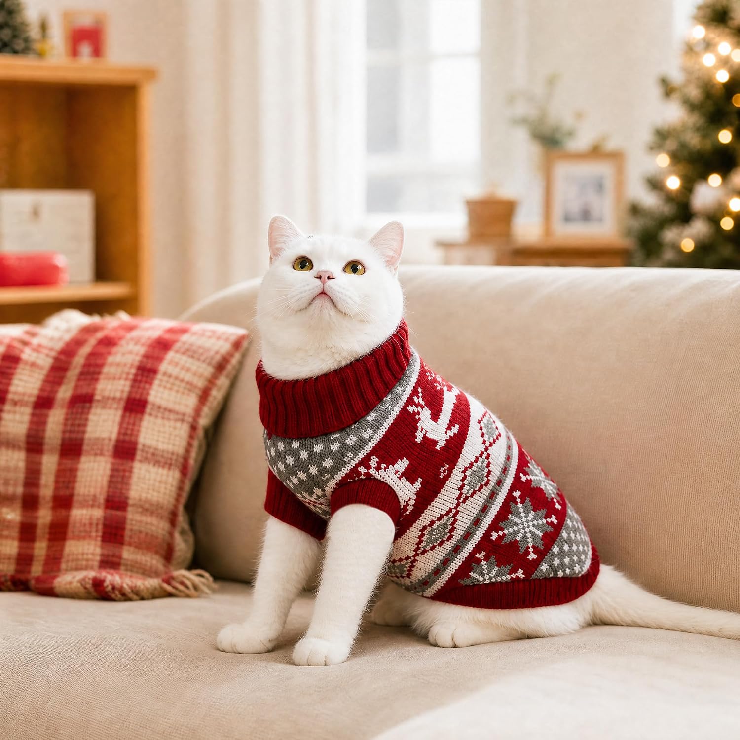 Christmas Themed Warm Sweater For Dog