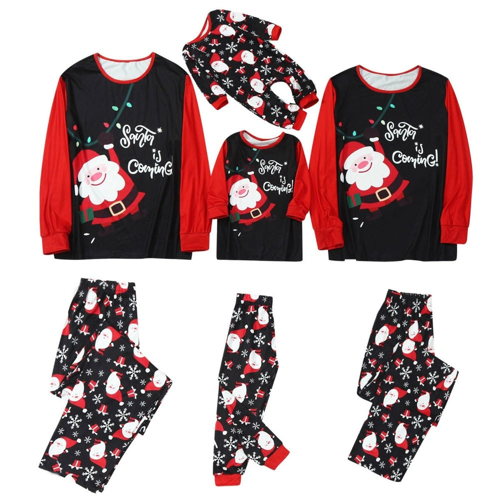 Santa Is Coming Family Matching Pajama Set - Amzemart
