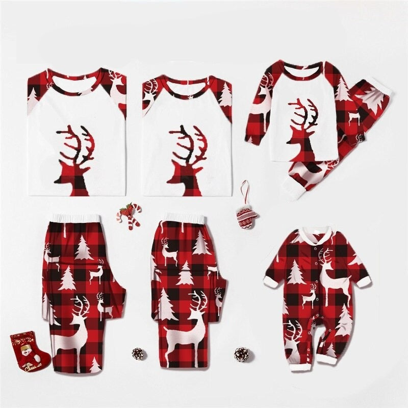 Christmas Deer Family Pajama Set - Amzemart