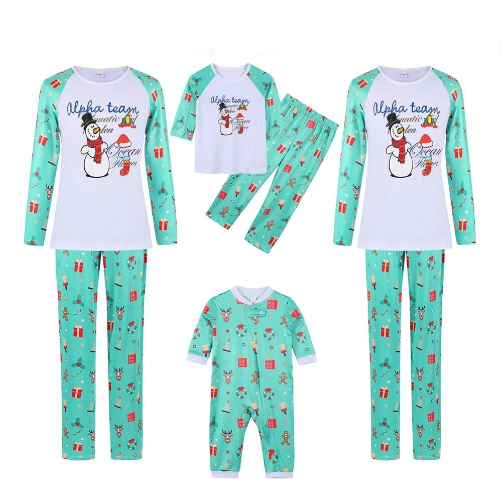 Christmas Alpha Team Family Matching Pajama Set - Amzemart