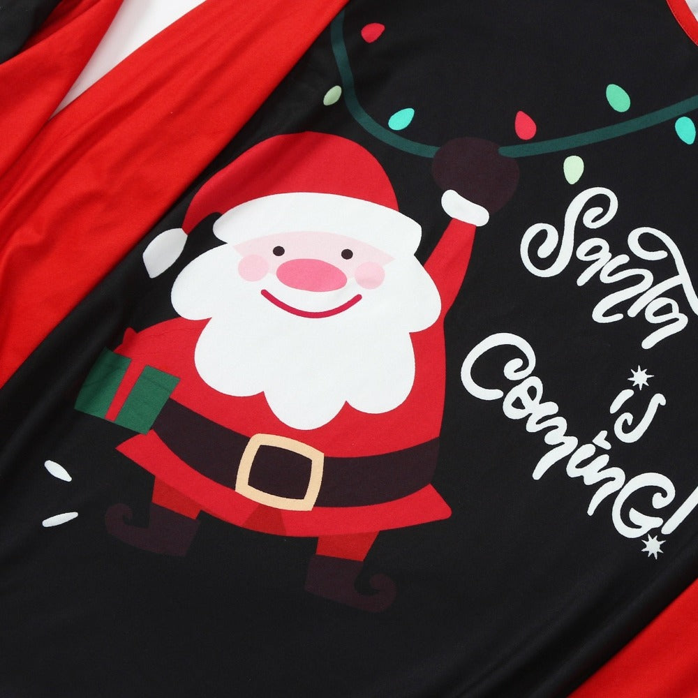 Santa Is Coming Family Matching Pajama Set - Amzemart
