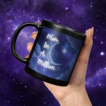 Serene Crescent Moon Ceramic Mug
