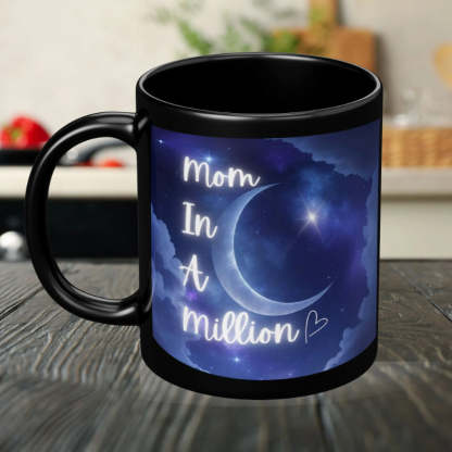 Serene Crescent Moon Ceramic Mug