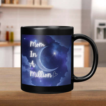 Serene Crescent Moon Ceramic Mug