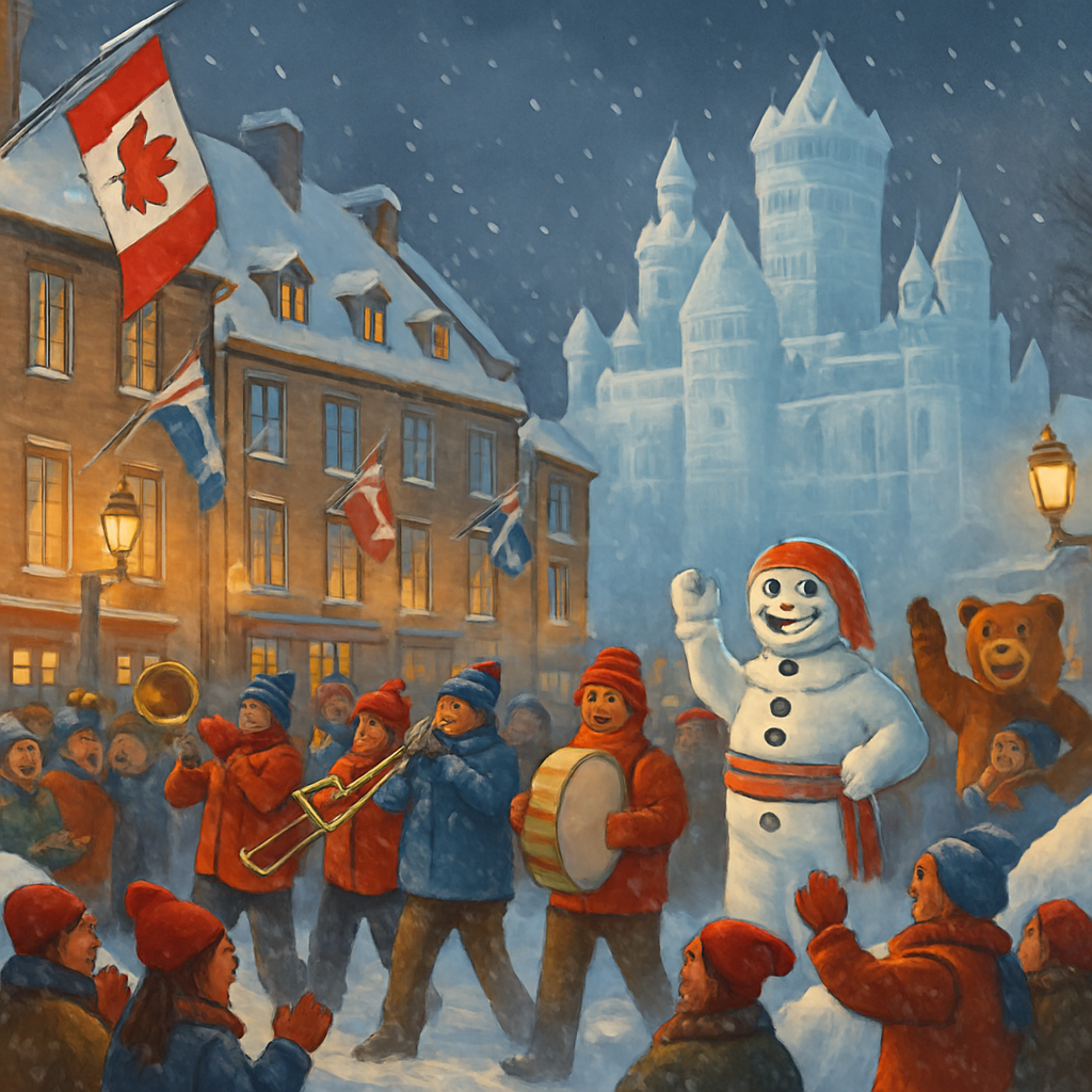 Quebec Winter Carnival Quebec City DIY paint by diamonds