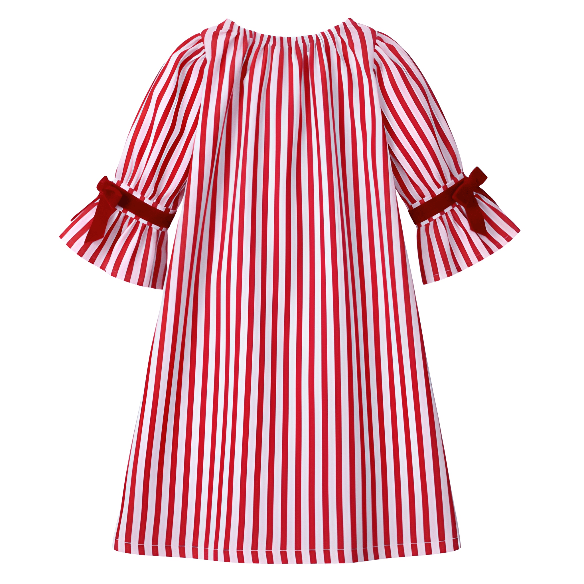 Kids Striped Christmas Pajama Set Cotton 2 Piece Outfit