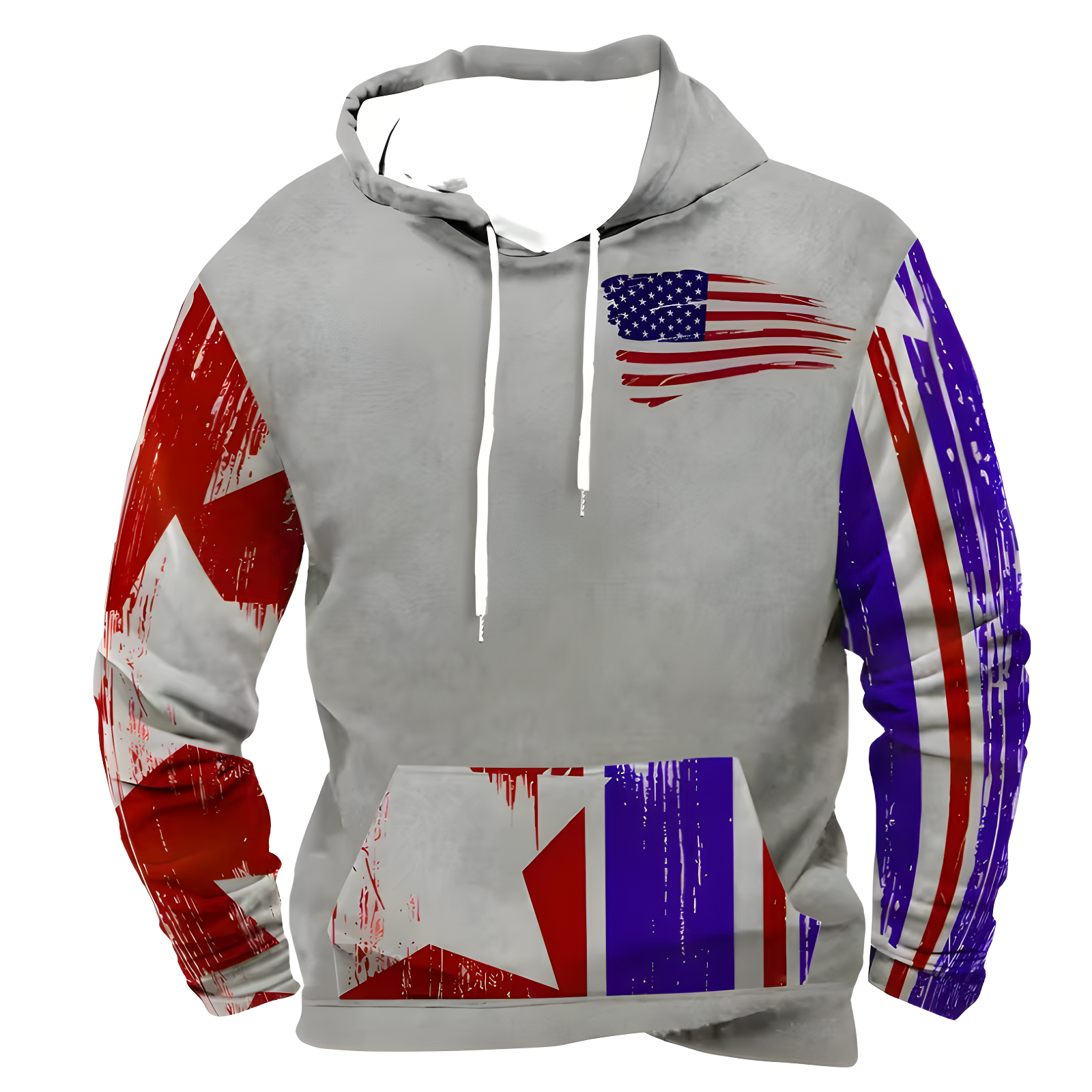 Vintage American Flag 3D Print Hoodie