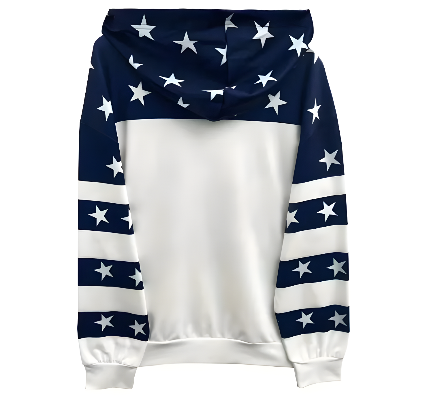 Women Geometric Star Print Hoodie