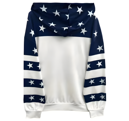 Women Geometric Star Print Hoodie