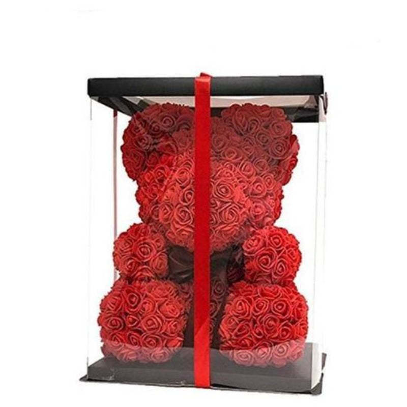 Flower Rose Teddy Bear-Amzemart