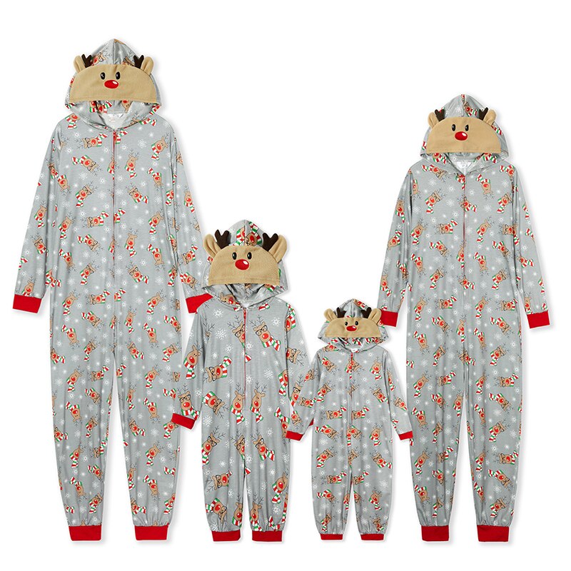 Reindeer Jumper Family Matching Pajama - Amzemart