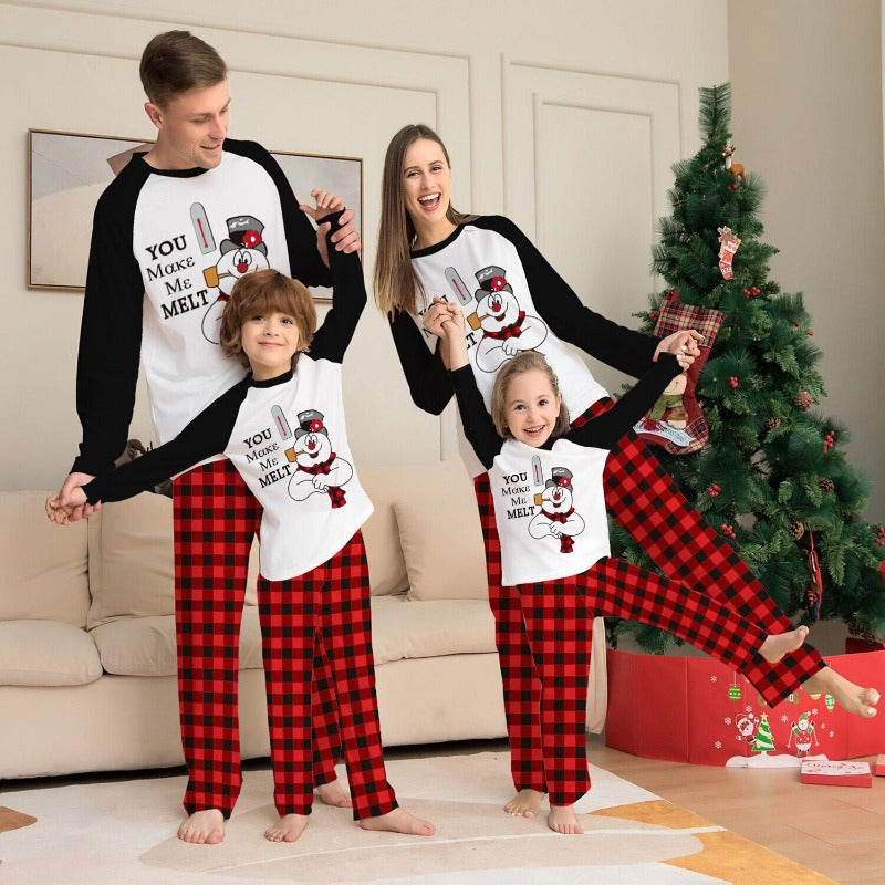 Melting Snow Family Matching Pajama Set - Amzemart