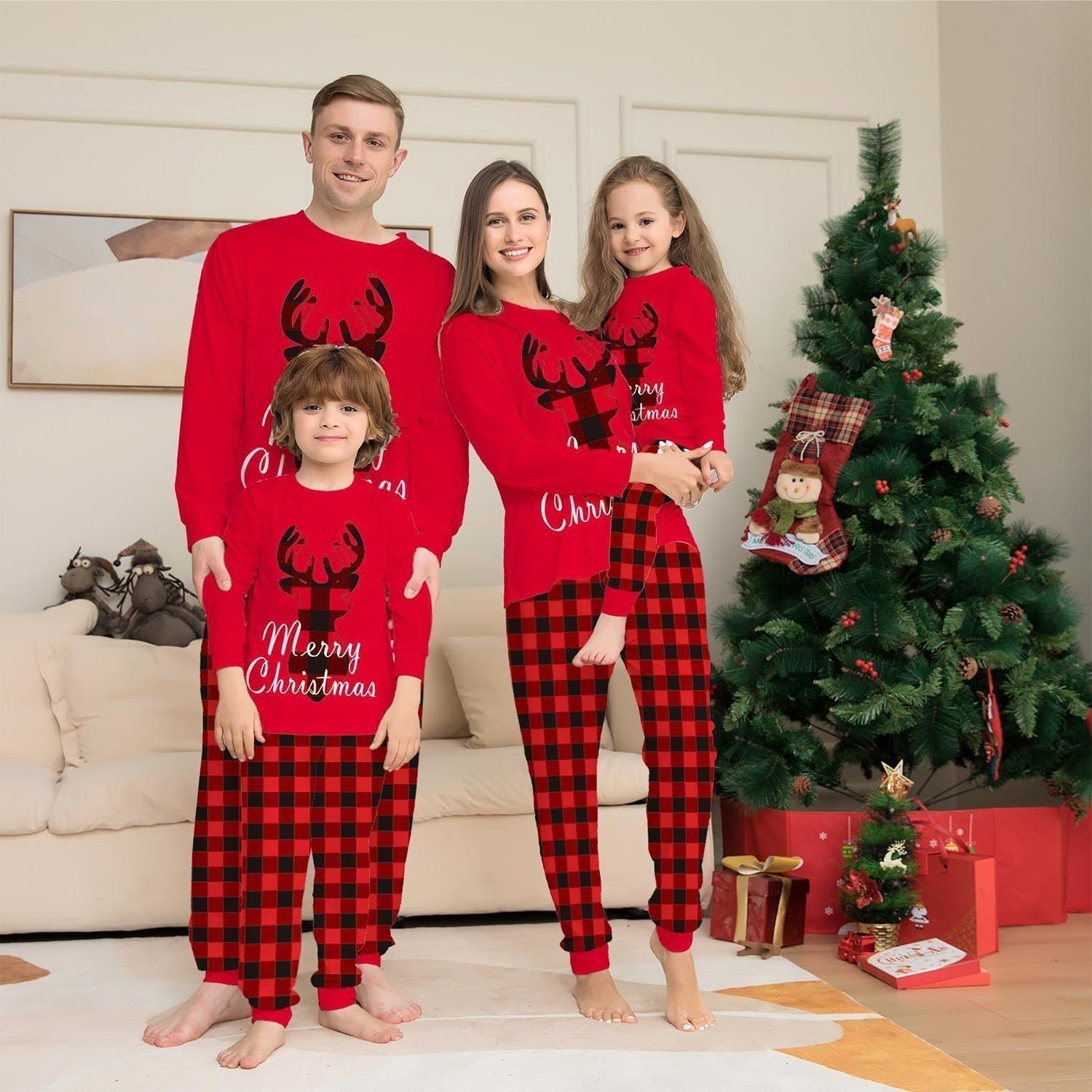 The Classic Xmas Family Matching Pajama Set - Amzemart