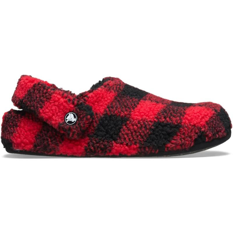 Plaid Fleece Slippers For Indoor Comfort-Amzemart