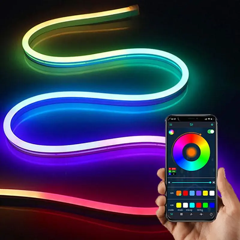USB Powered LED RGB Color Changing LED Strip Light With App Control 
