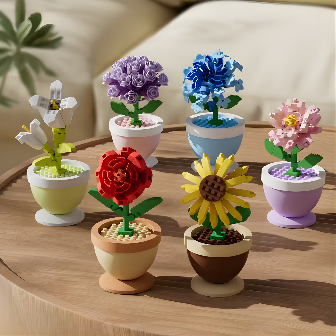 Season Flower Pot Building Blocks,