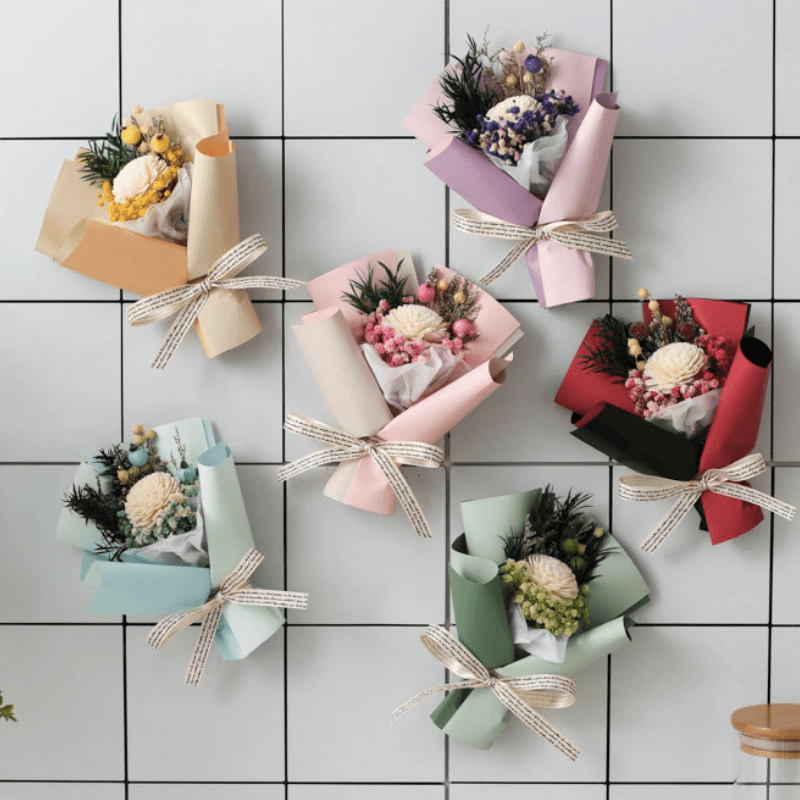 Dried Flower Bouquet – Elegant And Timeless Floral Gift-Flower Teddy Bear