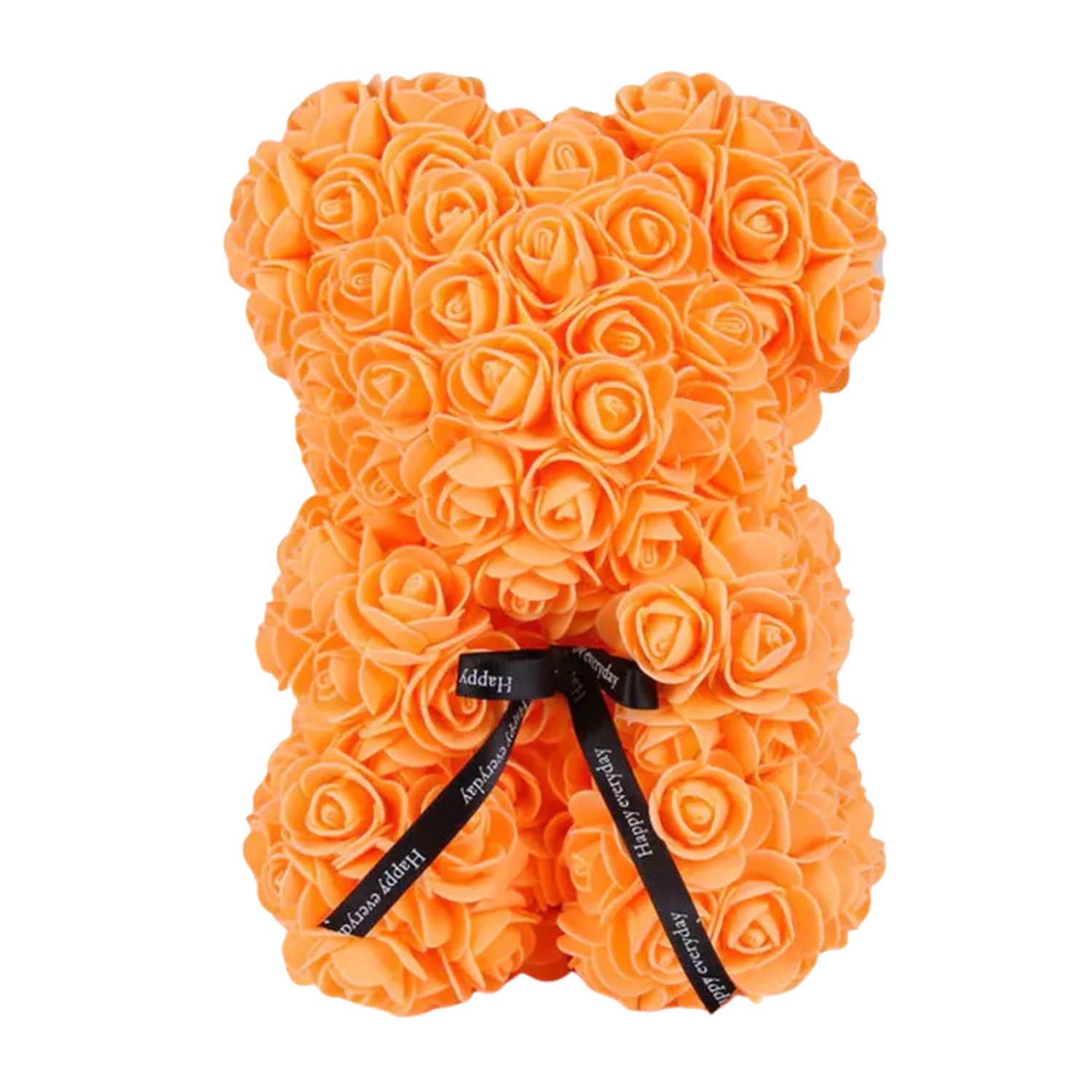Rose Teddy Bear With Flowers For Valentines-Flower Teddy Bear