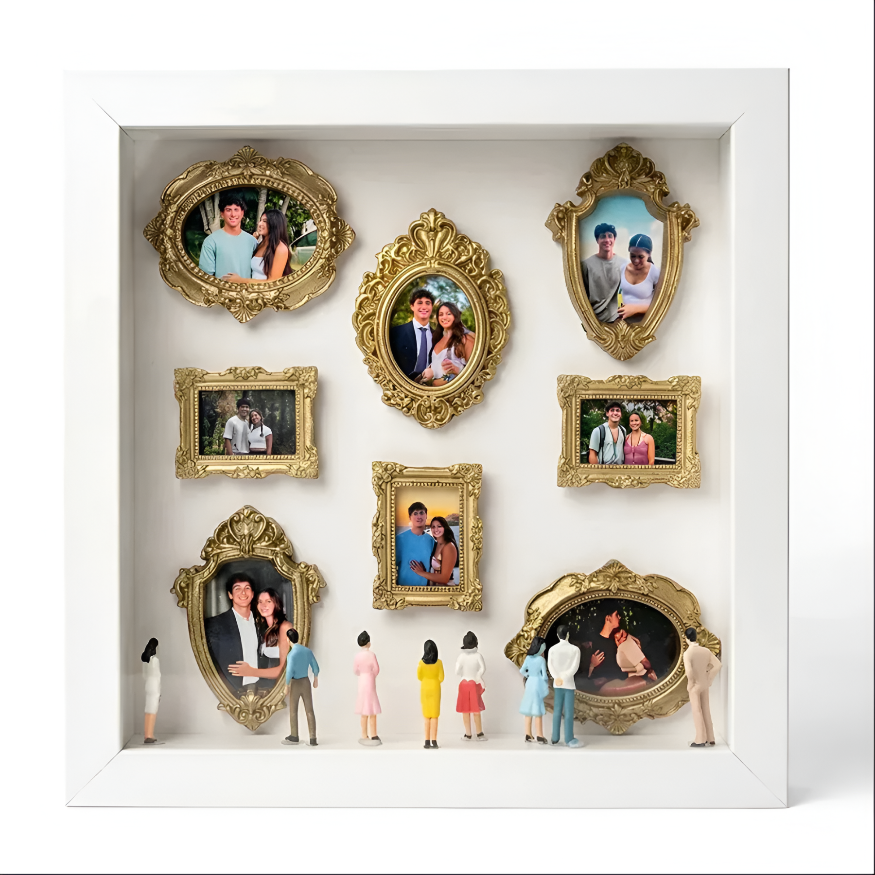 Personalized Museum Themed Memory Shadow Box With Frames