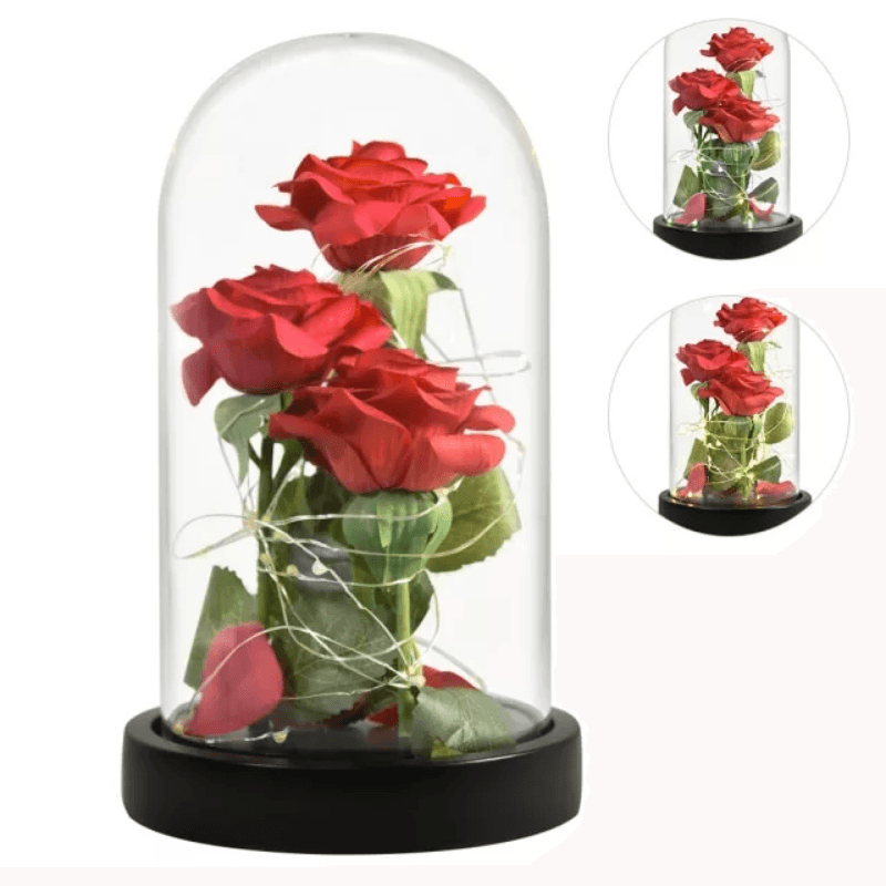 Galaxy Rose Dome – A Stunning Bouquet For Every Special Occasion-Flower Teddy Bear