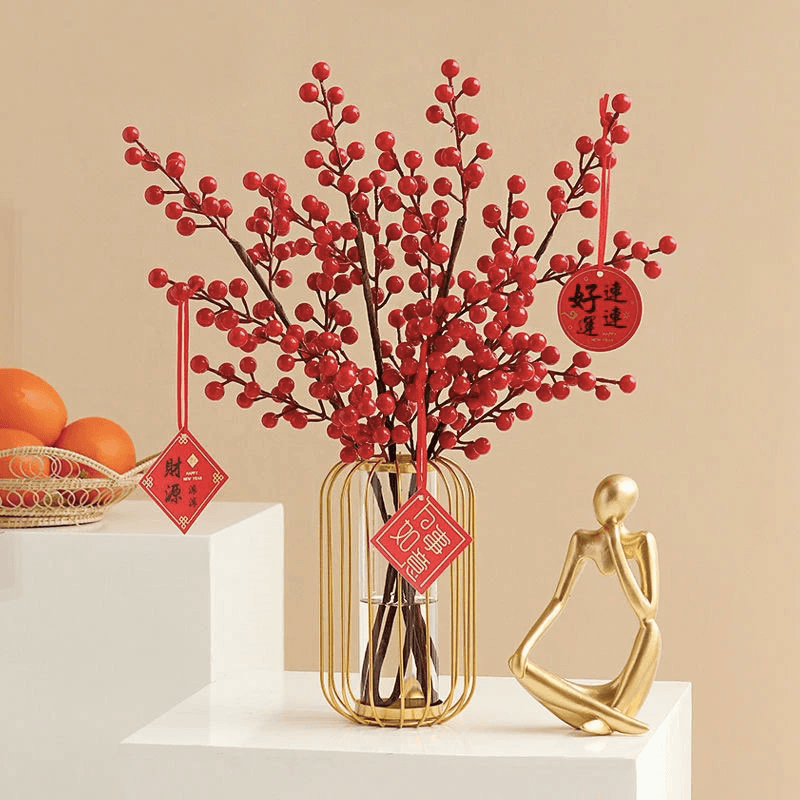 Artificial Berry Arrangement – Vibrant Decor for Any Space-Flower Teddy Bear