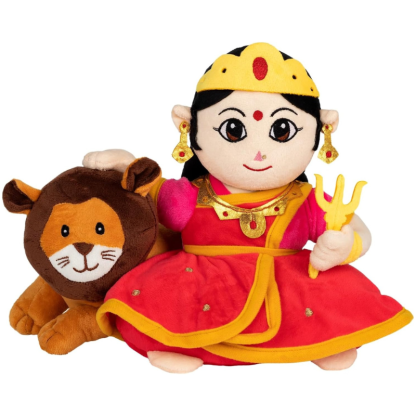 Durga Mantra Chanting Toy with Music-Flower Teddy Bear