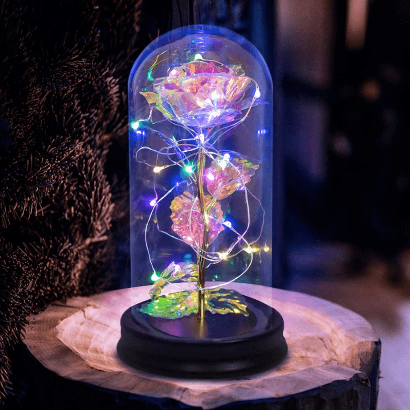 Galaxy Rose Flower – Gorgeous Gold Foil Rose For Decoration-Flower Teddy Bear