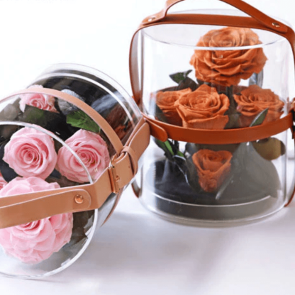 Rose Bouquet Lantern Gift-Flower Teddy Bear