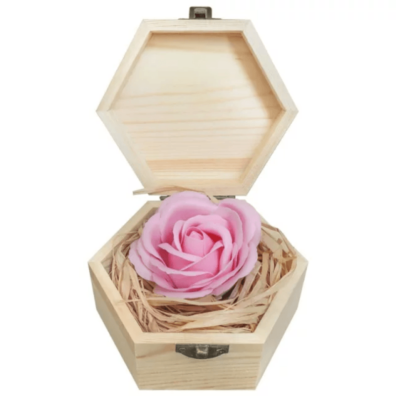Wood Eternal Rose Box – A Timeless Symbol of Love and Elegance-Flower Teddy Bear