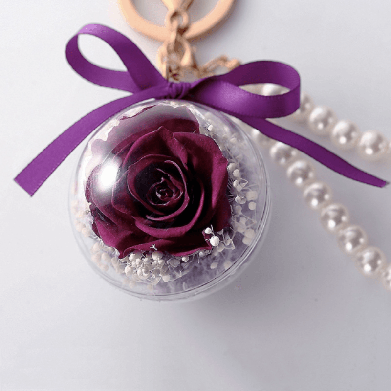 Eternal Rose Car Pendant: A Stunning Decorative Accent For Any Space-Flower Teddy Bear